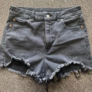 AE Ne(X)t Level Curvy High Waisted Short Short. Size 6. Color: Black